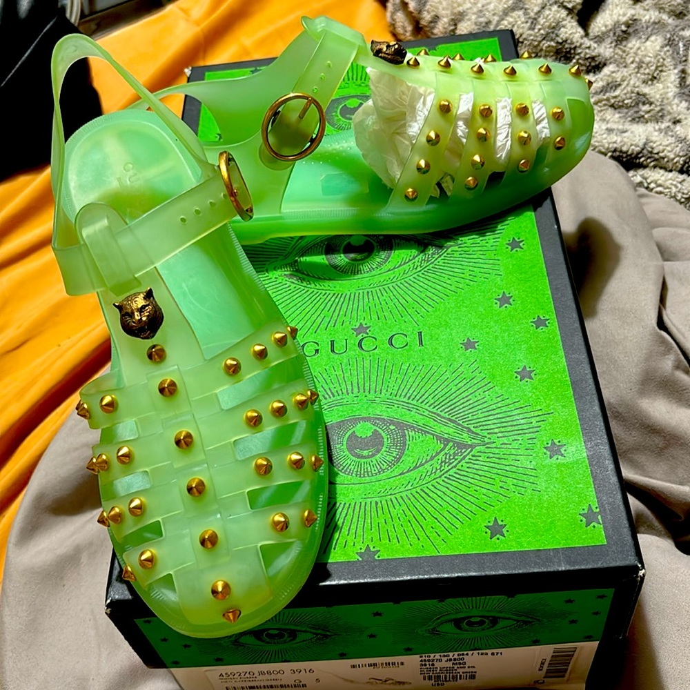 Gucci Jelly Sandals DS sz5